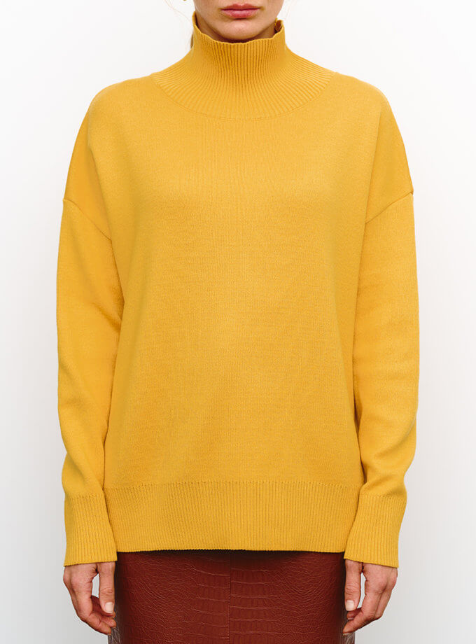 Светр Loro жовтий J.D.WOOL (JDW_J.D.2774) - фото 9