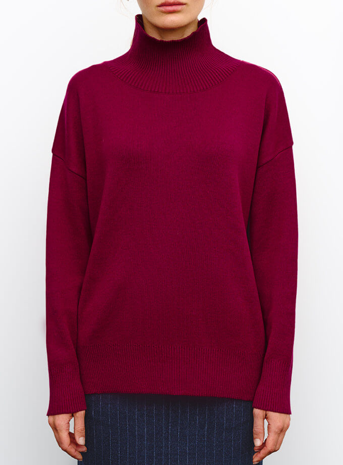 Светр Loro баклажан J.D.WOOL (JDW_J.D.2598)