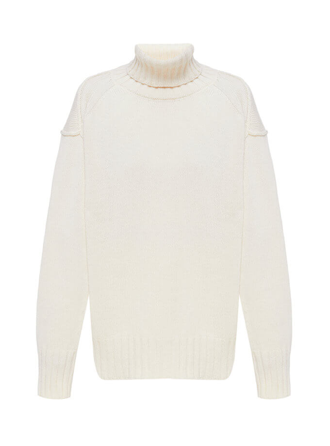 Вовняний светр молочний WKMF (WKMF_189_1)