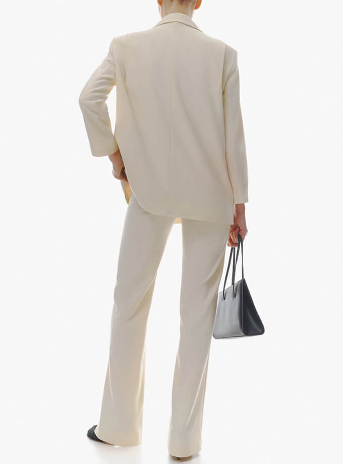 Брюки бежеві з розрізами OUN (OUN_FW23-15-PANTS)