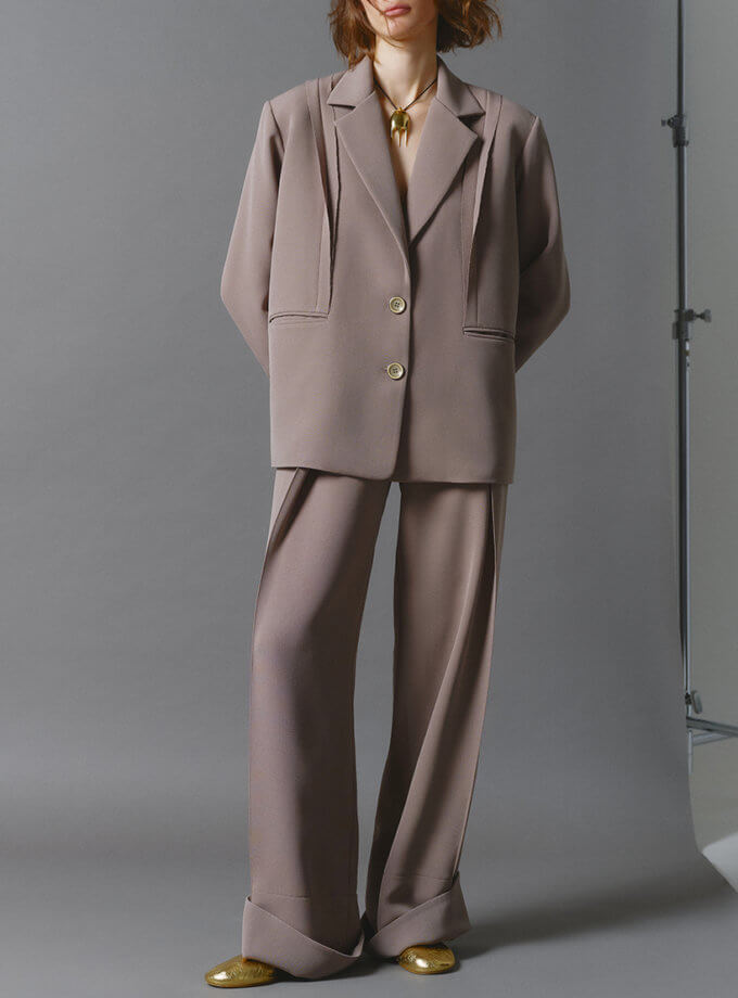 Брюки зі складками OUN (OUN_FW23-02-PANTS)