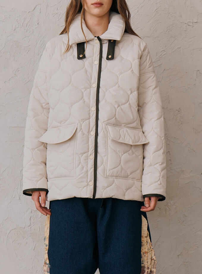 Down jacket стьобаний на кнопках ZHARKO (ZHRK_kzfw230005dj) - фото 21