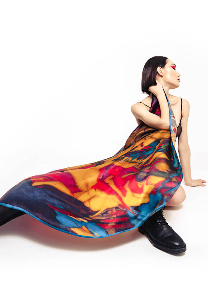 Хустка Абстракція №4 OLIZ (OL_032)