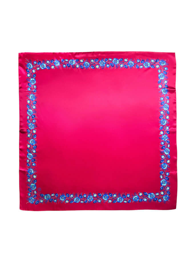 Шовкова хустка Безмежна любов рожева OLIZ (OL_011)