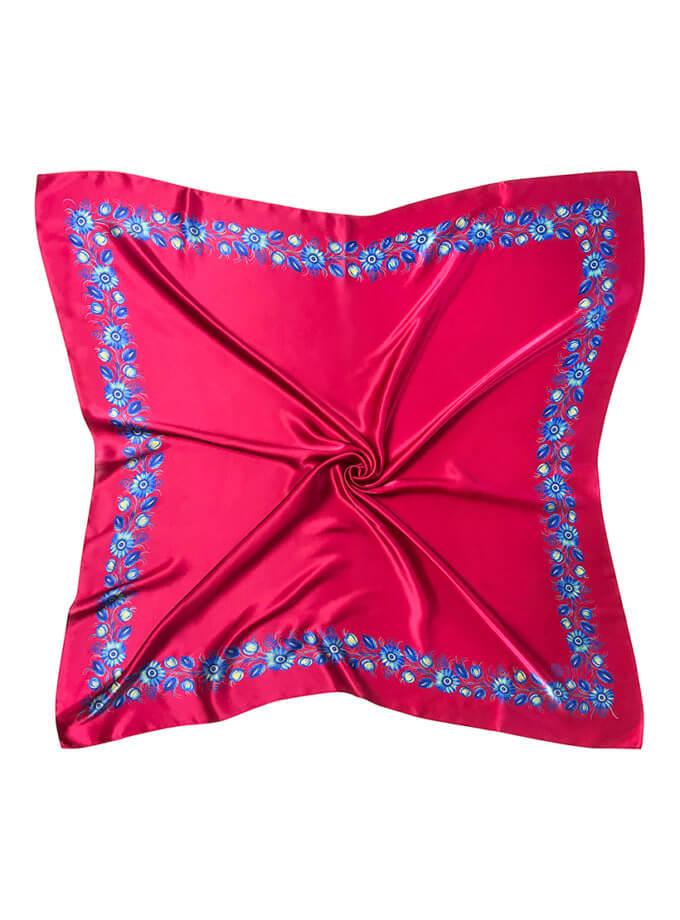 Шовкова хустка Безмежна любов рожева OLIZ (OL_011)