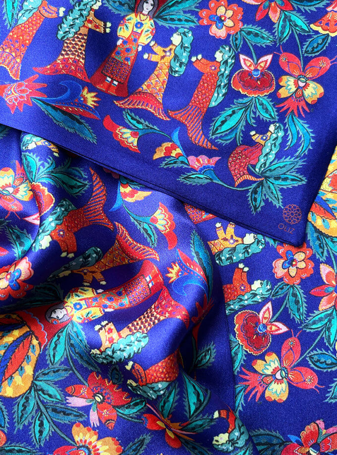 Херсонський музей: шовковий твілі Біля дуба русалоньки OLIZ (OL_018)