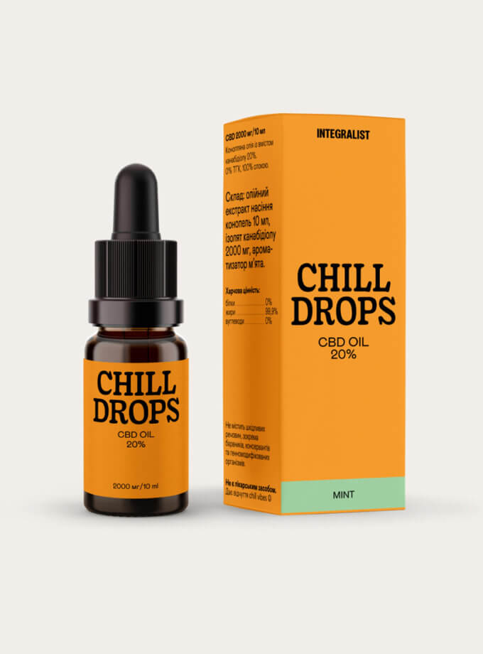 Олія CBD Chill Drops 20% Mint INTEGRALIST (INTGR_CB20MN)