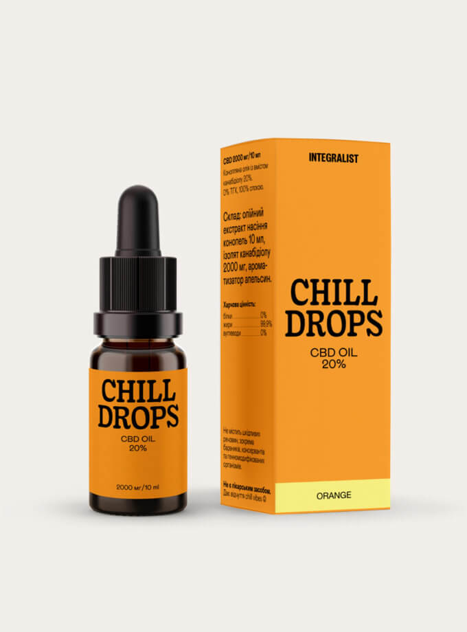 Олія CBD Chill Drops 20% Orange INTEGRALIST (INTGR_CB20OR)