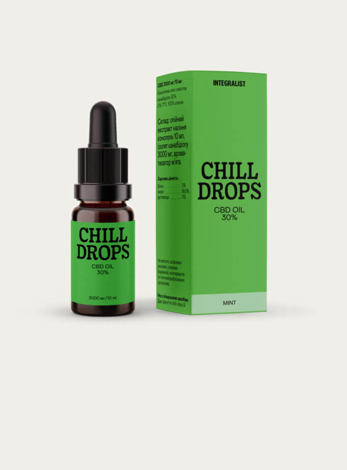 Олія CBD Chill Drops 30% Mint INTEGRALIST (INTGR_CB30MN)