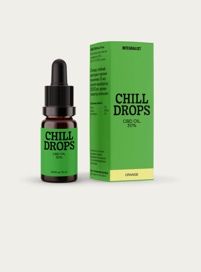 Олія CBD Chill Drops 30% Orange INTEGRALIST (INTGR_CB30OR)