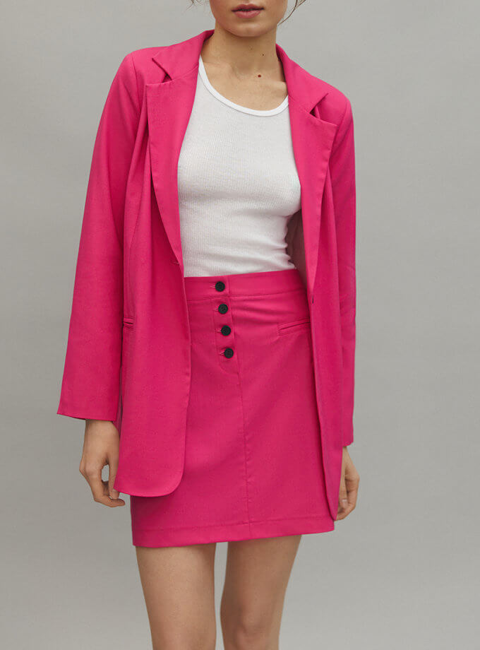 Міні спідниця кольору фуксія THE ESSENCE (ESSNC_TE23-14-1)