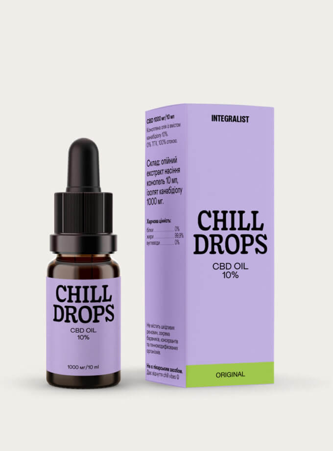 Олія CBD Chill Drops 10% Original INTEGRALIST (INTGR_CB10OG)
