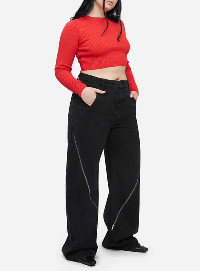 Джинси Zip MATCH DENIM (MTCH_AU23-ZIP-BLACK-JEANS)