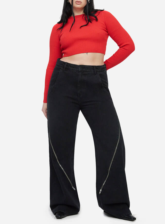 Джинси Zip MATCH DENIM (MTCH_AU23-ZIP-BLACK-JEANS)