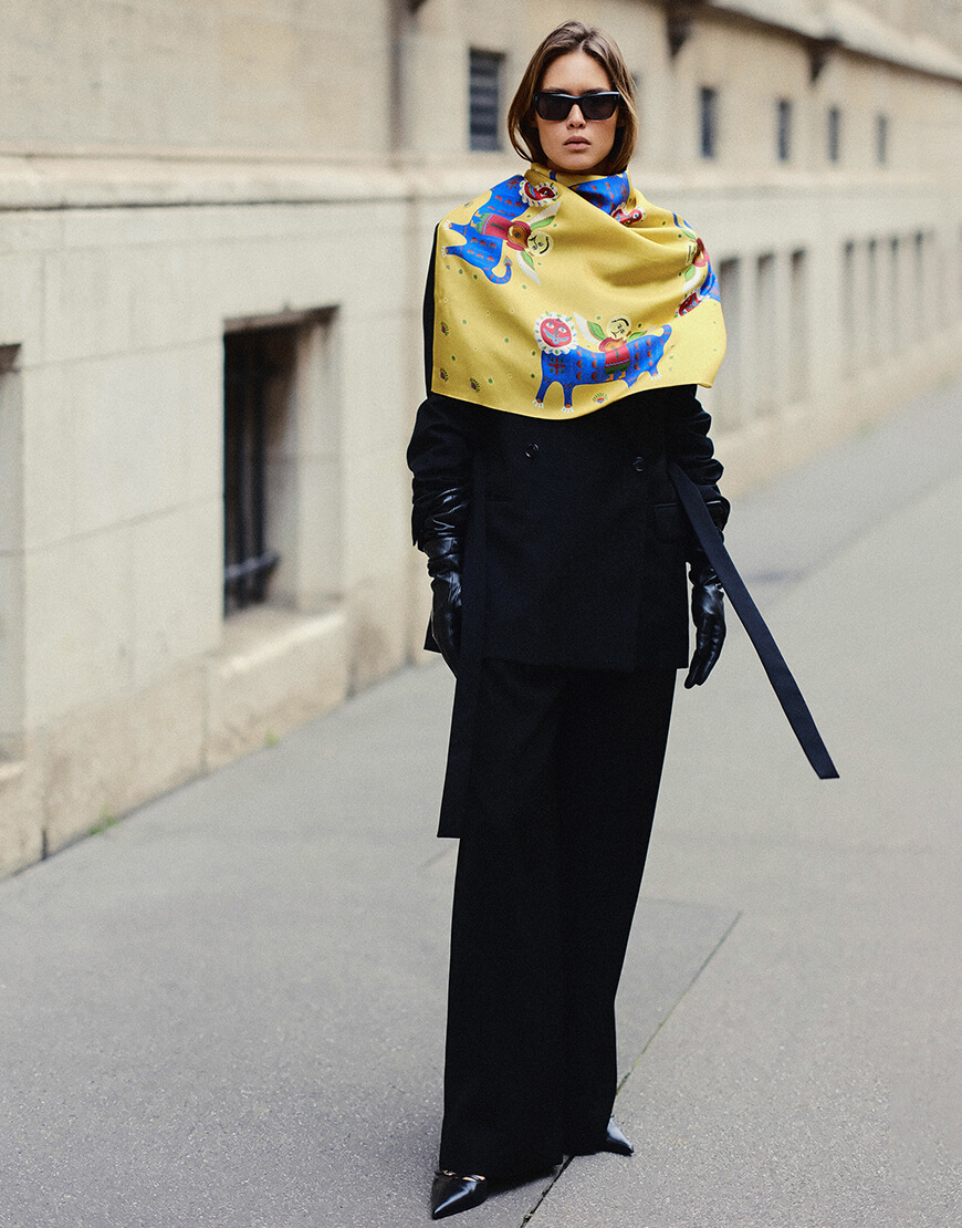 angel2 Шовкова хустка Ангел OLIZ (OL_064) - фото 3