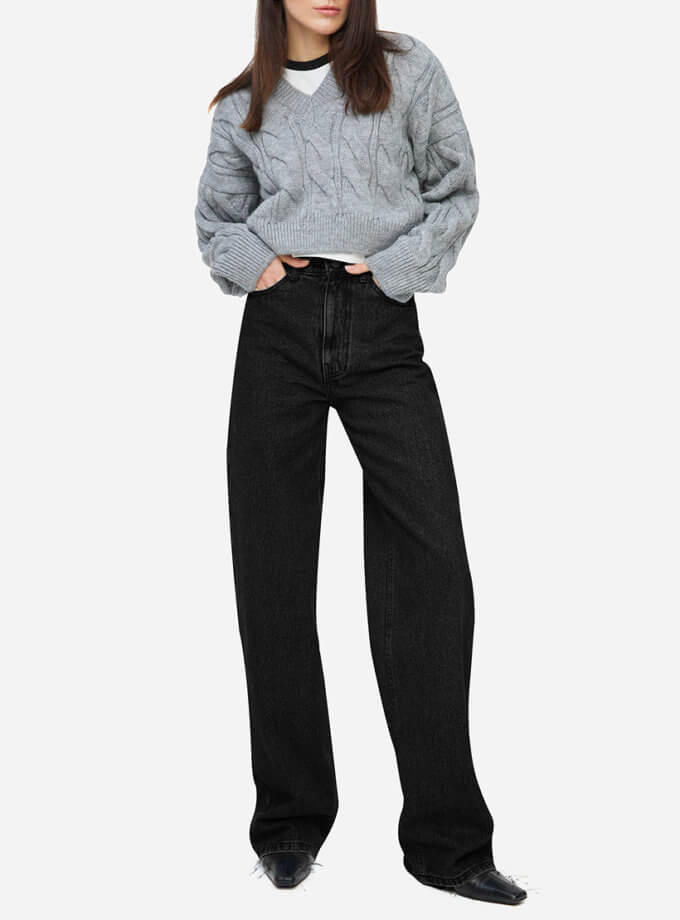 Джинси широкі чорні MATCH DENIM (MTCH_SP24-JNS0-BLACK)