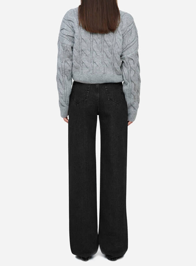 Джинси широкі чорні MATCH DENIM (MTCH_SP24-JNS0-BLACK)