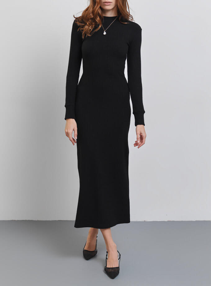 Тепла сукня чорного кольору ANNA YAKOVENKO (AY_3705) - фото 11