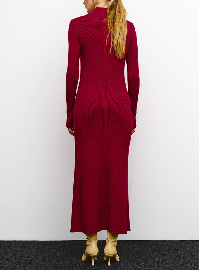 Сукня Aveline вишнева J.D.WOOL (JDW_ J.D.2778)