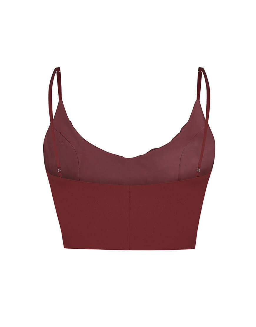 flowerred2 Бордовий топ з квітами KOLOSOVA (KLSV_NF03) - фото 2