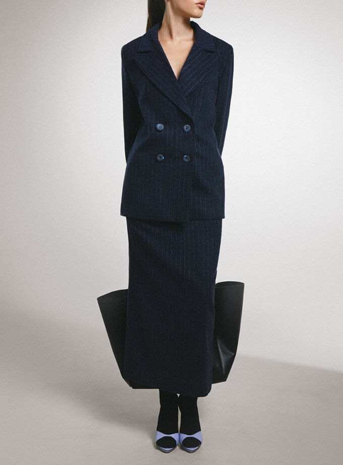 Спідниця Nicole темно-синя у смужку MY x MY (MC_MY34123)