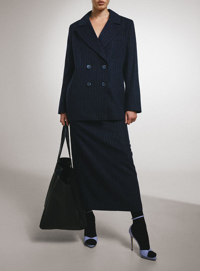 Спідниця Nicole темно-синя у смужку MY x MY (MC_MY34123)