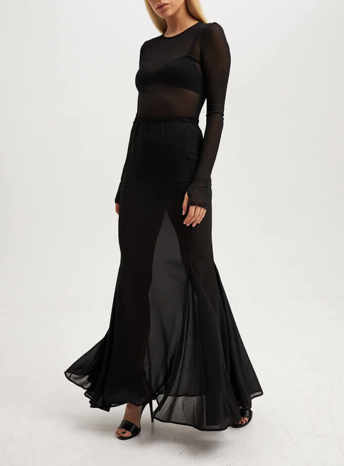 Прозора спідниця максі THE ESSENCE (ESSNC_TE23-21)