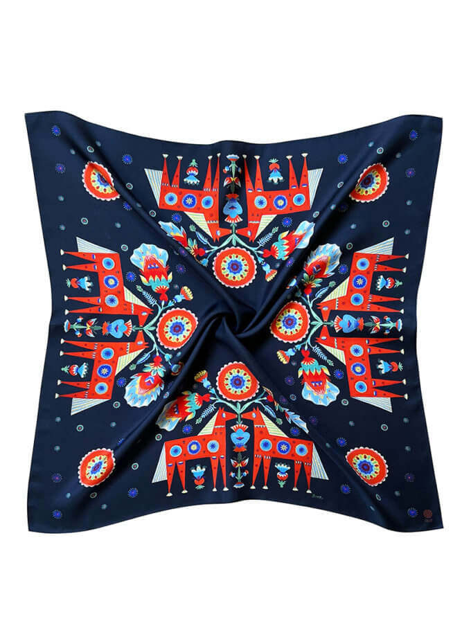 Шовкова хустка Космічна радість OLIZ (OL_067)