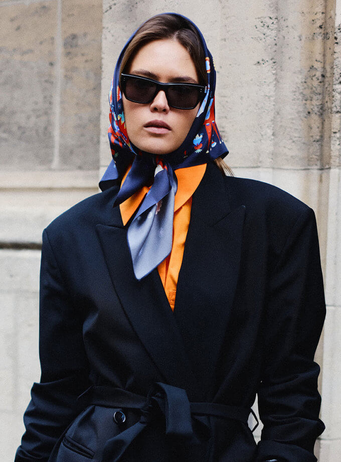 Шовкова хустка Космічна радість OLIZ (OL_067)