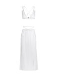 Білий комплект спідниці з топом OUN (OUN_S-SS23-13-SILK-WHITE-SET) - фото 5