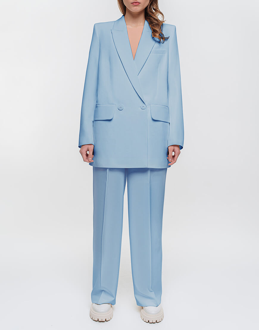 bluejack1 Oversize піджак блакитний MAGNETIC (MGN_1812LB) - фото 4