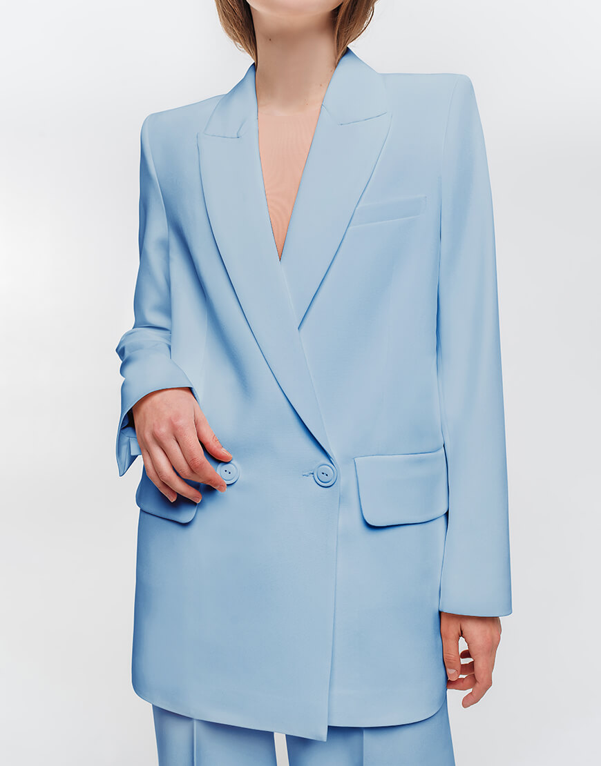 bluejack4 Oversize піджак блакитний MAGNETIC (MGN_1812LB) - фото 3