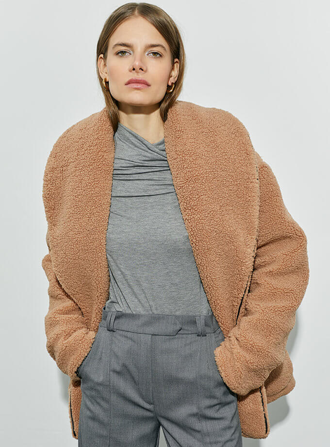 Кімоно зі штучного хутра IRARO (IRRO_IR_ND23_FF_008) - фото 11