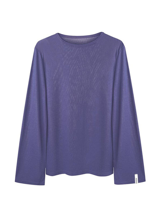 Оверсайз лонгслів з тонкої тканини синій NOMA STUDIO (NOMA_702023-blue)