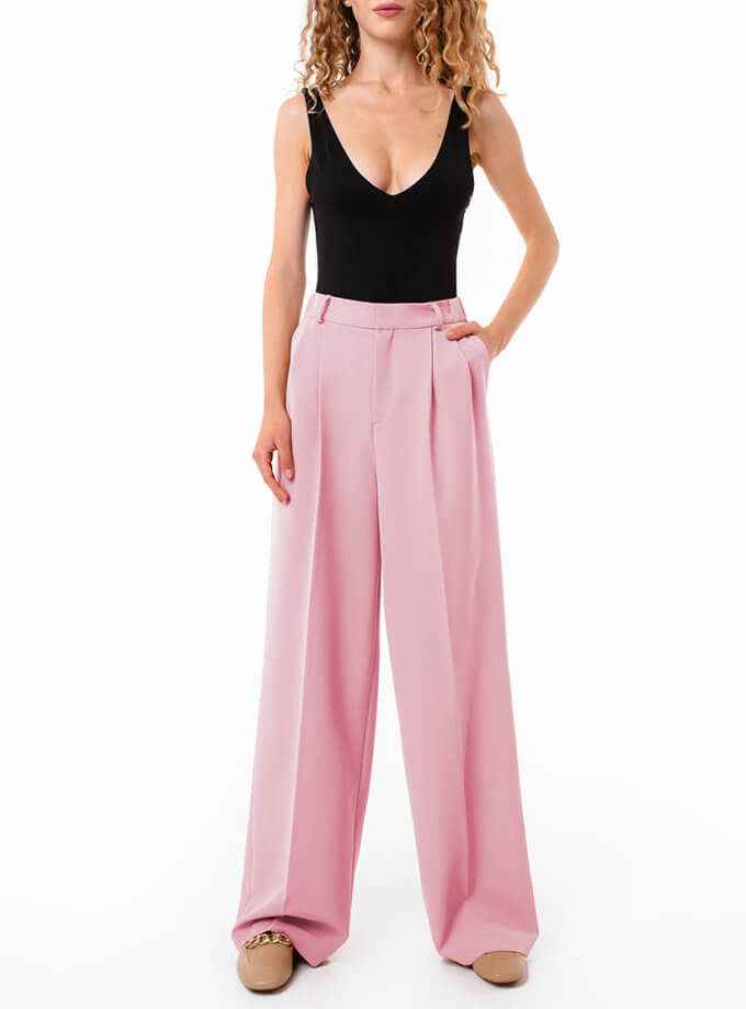 Штани палаццо рожеві MAGNETIC (MGN_1776PK)