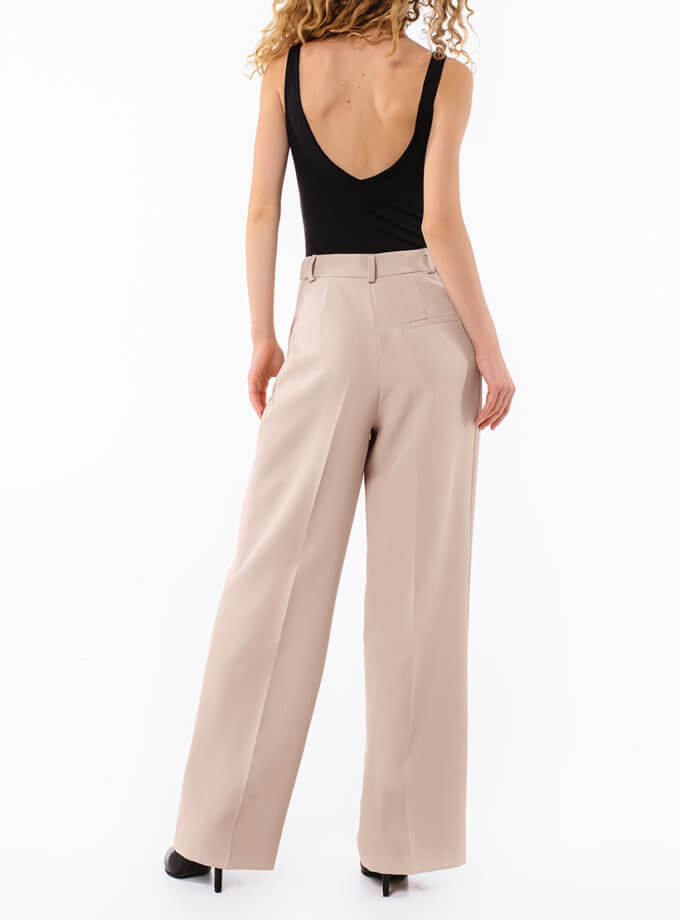 Штани палаццо пісочні MAGNETIC (MGN_1776SD)