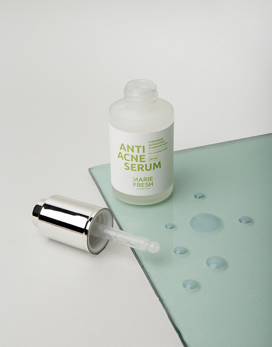 IMG_2995 Сироватка Anti Acne Marie Fresh з AHA кислотами для проблемної шкіри 30 мл MARIE FRESH COSMETICS (MRFC_saa-1-30) - фото 4