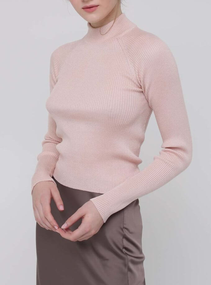 Тонкий джемпер з відкритою спиною MISS SECRET (MISS_PU-025-beige-1)