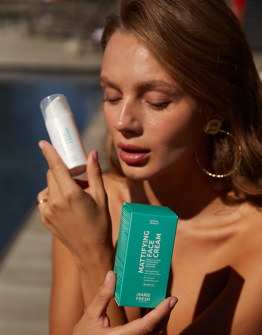 IMG_9062 Матувальний крем Marie Fresh Mattifying для жирної та комбінованої шкіри 30 мл MARIE FRESH COSMETICS (MRFC_ocfc-2-30) - фото 6