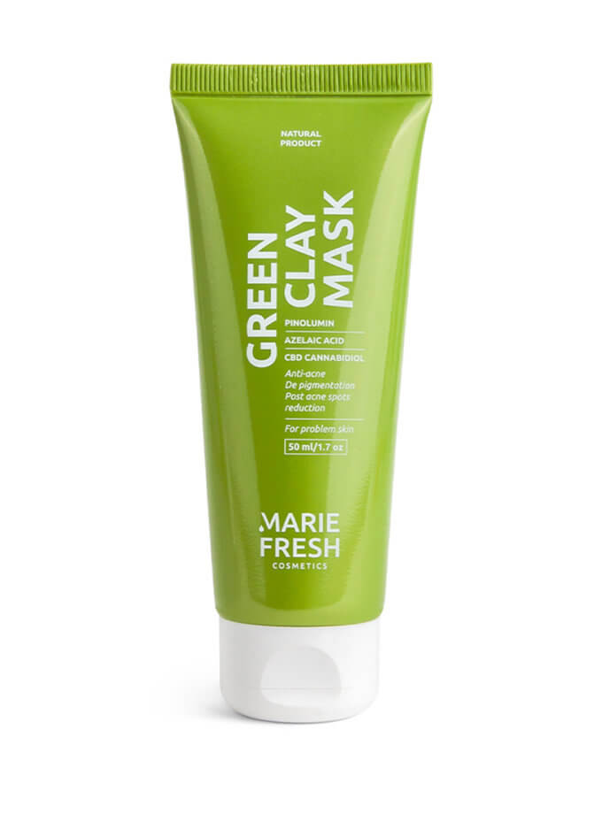 Маска Marie Fresh з зеленою глиною для проблемної шкіри 50 мл MARIE FRESH COSMETICS (MRFC_maskgr-1-50)