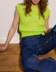 В'язаний жилет - Неоновий жовтий WKMF (WKMF_205_2) - фото 3