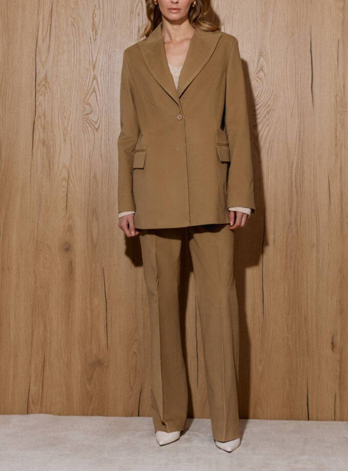 Брюки - Бежеві Велюрові WKMF (WKMF_195_1)