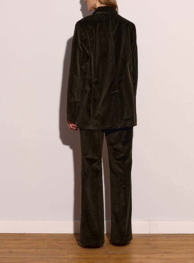 Брюки - Темно-зелені Вельветові WKMF (WKMF_198_1)