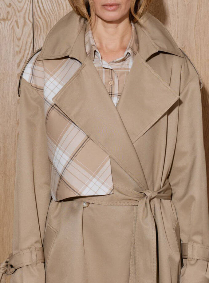 Тренч - Бежевий Бавовняний WKMF (WKMF_192_1)