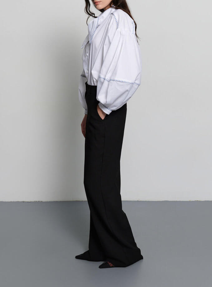 Чорні максі брюки ANNA YAKOVENKO (AY_3759)