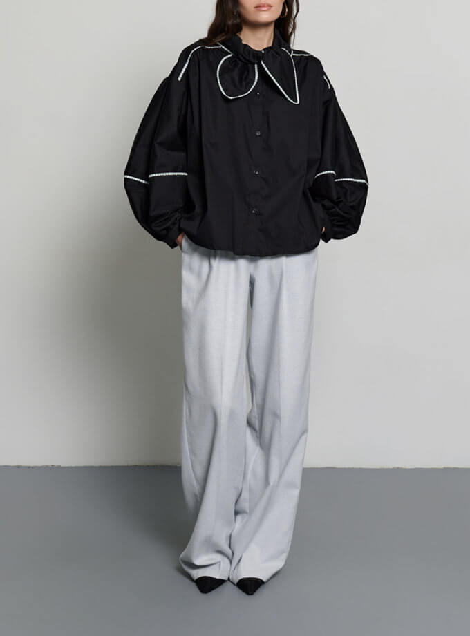 Чорна сорочка ANNA YAKOVENKO (AY_3765)