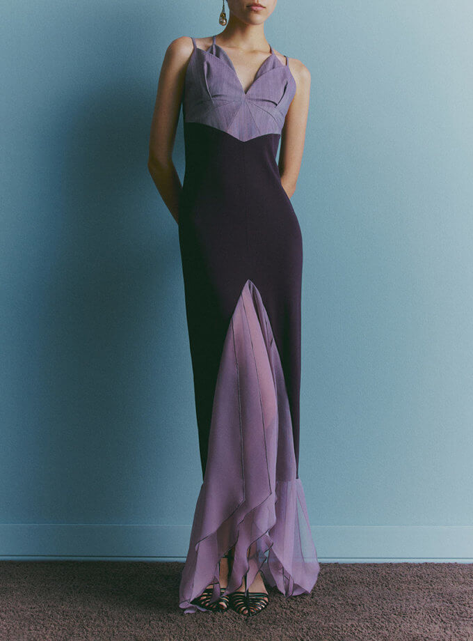 Сукня вечірня комбінована OUN (oun_SS24-01)