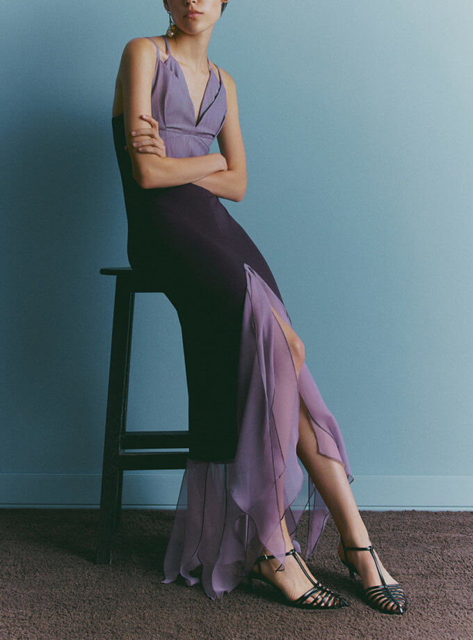 Сукня вечірня комбінована OUN (oun_SS24-01)