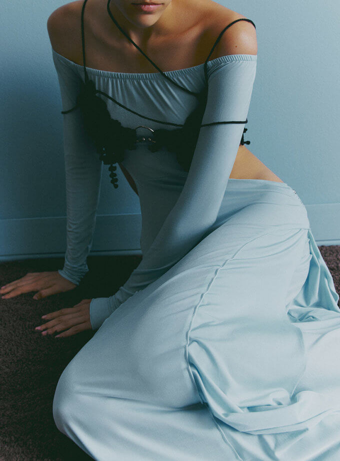 Сукня блакитна з топом OUN (oun_SS24-11)