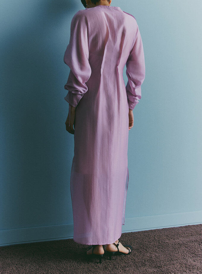 Шовкова сукня рожева OUN (oun_ss24-12)